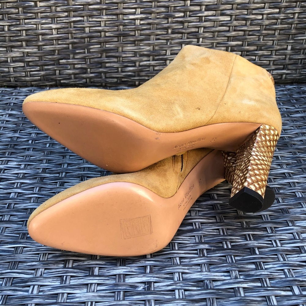 New! Acne Studios Alba Suede Leather Boots - Picture 8 of 11